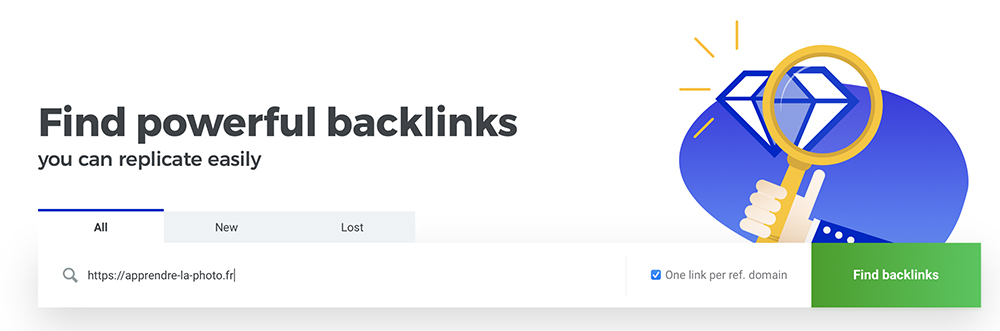 Comment trouver des backlinks avec Mangools