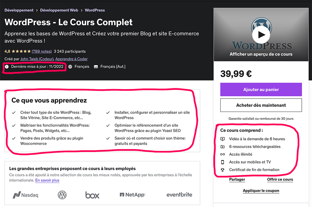 Cours complet Wordpress