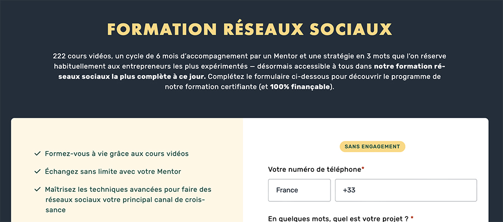 Formation Réseaux Sociaux Livementor