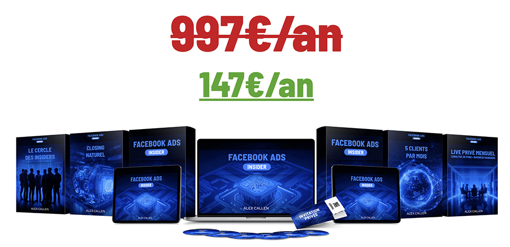 Facebook Ads Insider de Alex Callen - prix