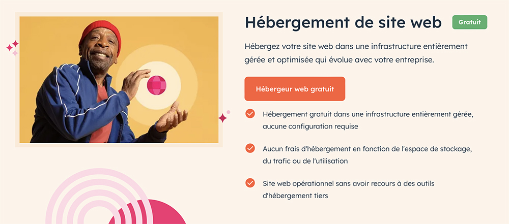 Hubspot est un hébergeur web gratuit