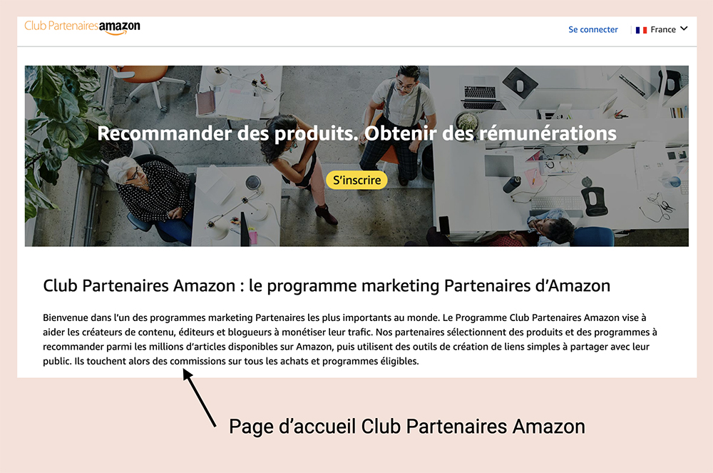 Accueil Club Partenaires Amazon