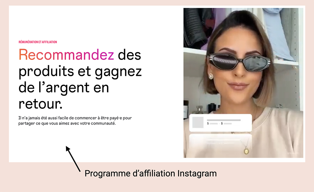 Gagner de l'argent sur Instagram avec l'affiliation