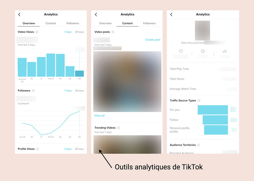 Outils analytiques de TikTok