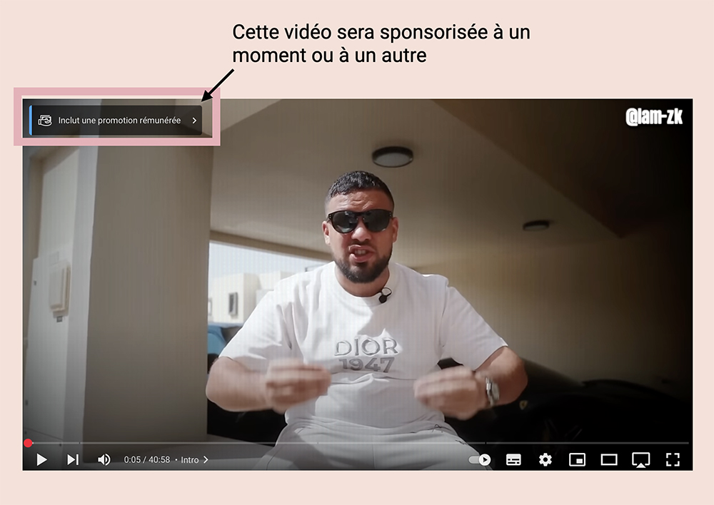 Monétisation Youtube avec les contenus sponsorisés