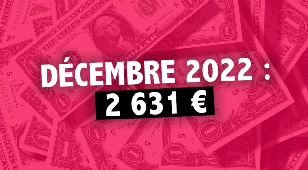 Comment j’ai gagné 2 631€ avec mon blog en décembre 2022
